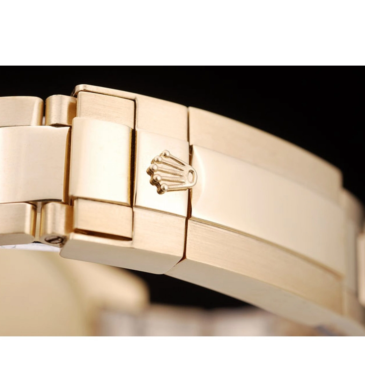 Aaa replica watch Yacht Dial Gold Rolex Gold Master 98232 Bezel 0801
